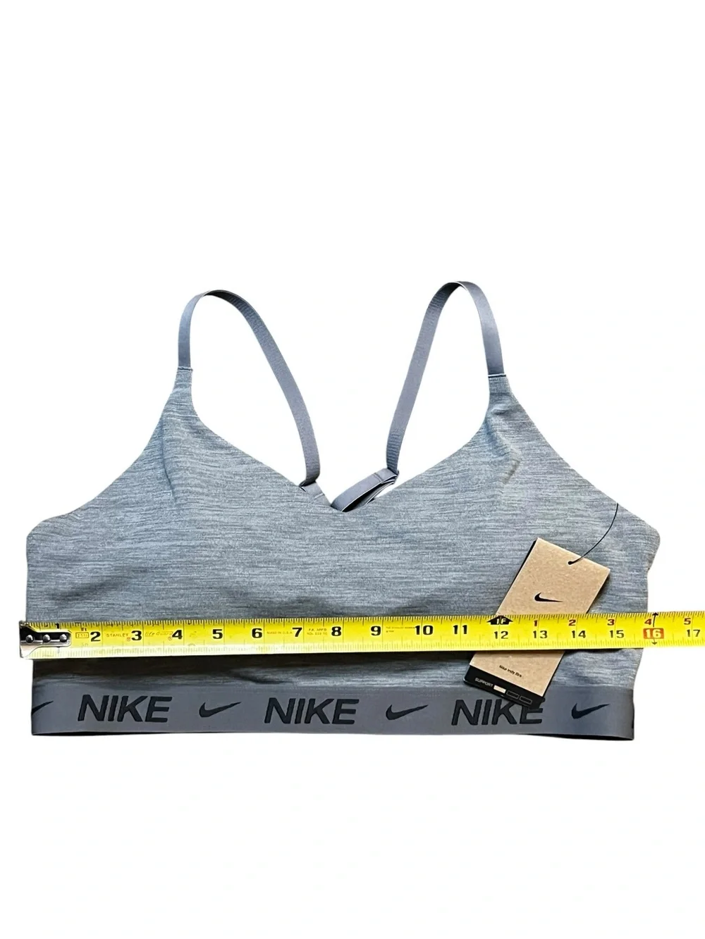 Nike Indy Women's XL Light Support Padded Adjustable Sports Smoke Grey NWT